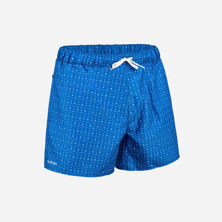 Boardshort surf 100 15" MICROTIF BLUE