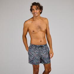 Boardshort surf 100 15" Eco SPLASH BLACK