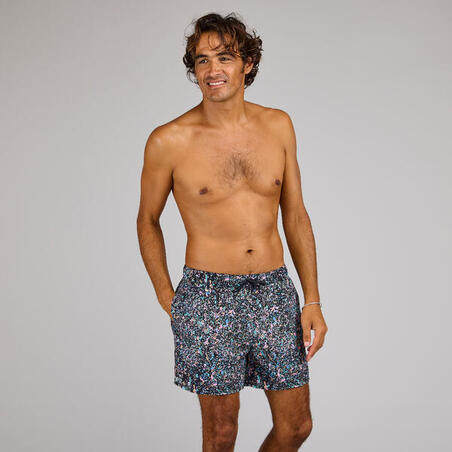 Boardshort surf 100 15" SPLASH BLACK