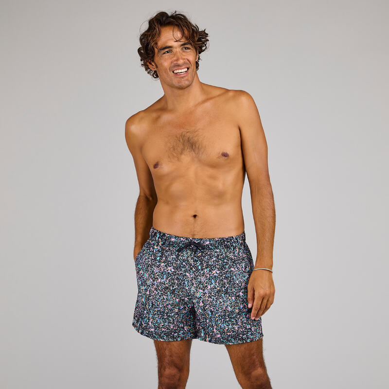 Boardshort voor surfen 100 15" eco Splash zwart