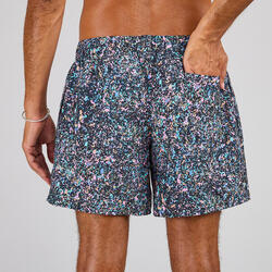 Boardshort surf 100 15" Eco SPLASH BLACK