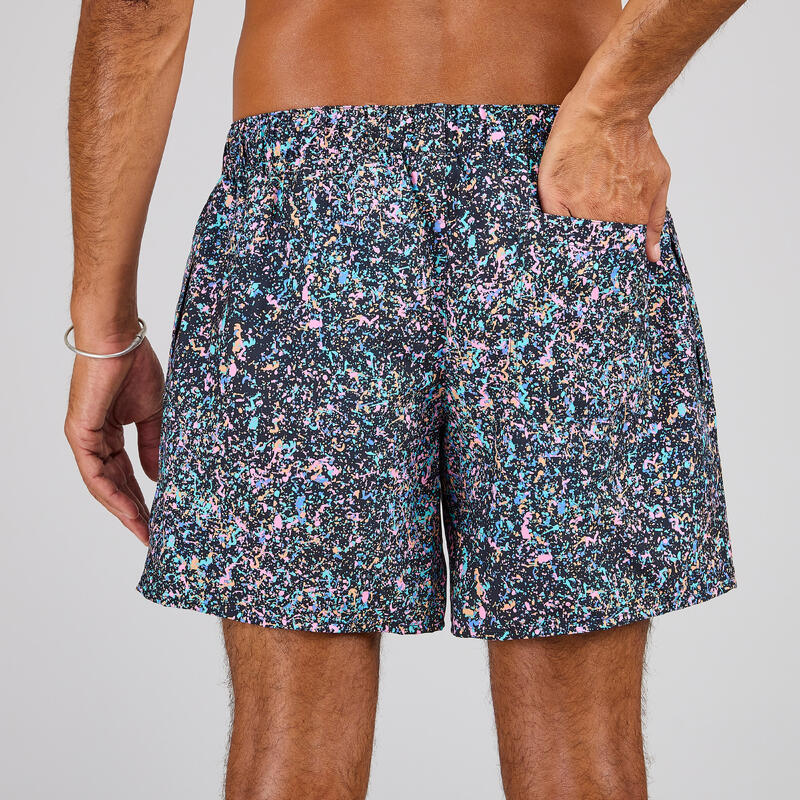 Boardshort voor surfen 100 15" eco Splash zwart