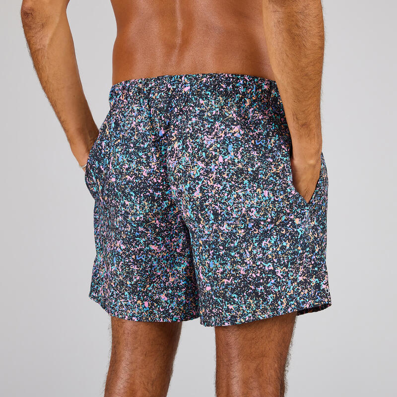 Boardshort surf 100 15" SPLASH BLACK