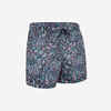 Βερμούδα boardshorts 100 15" eco SPLASH για surf ΜΑΥΡΟ