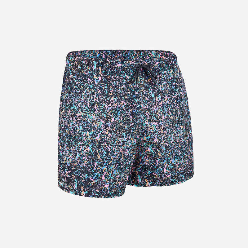 Boardshorts Surfen 100 15" Eco Splash schwarz