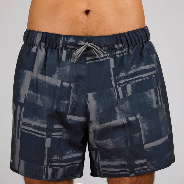 Boardshorts berselancar 100 15" ramah lingkungan STRATE HITAM