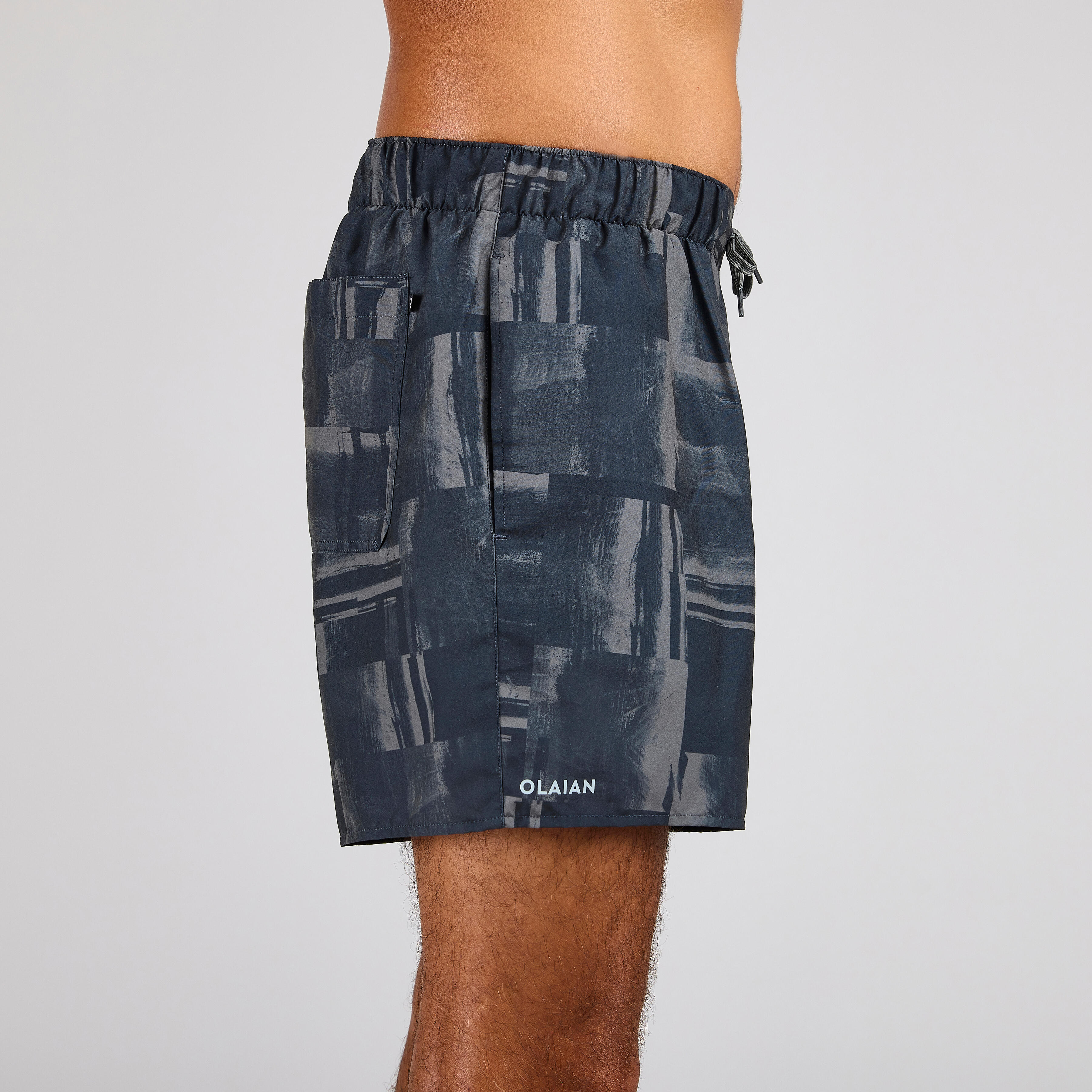 Boardshort surf 100 15" STRATE BLACK