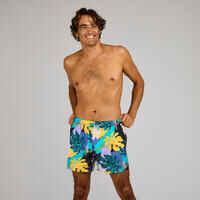 Surfing boardshorts 100 15" eco MELIMEL BLACK