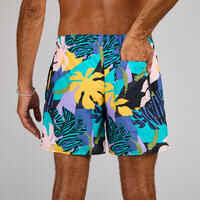 Surfing boardshorts 100 15" eco MELIMEL BLACK