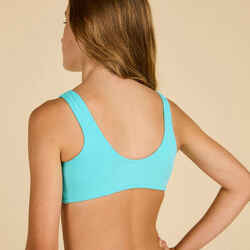 GIRL'S LANA SWIMSUIT CROP TOP 500 GLORY TURQUOISE