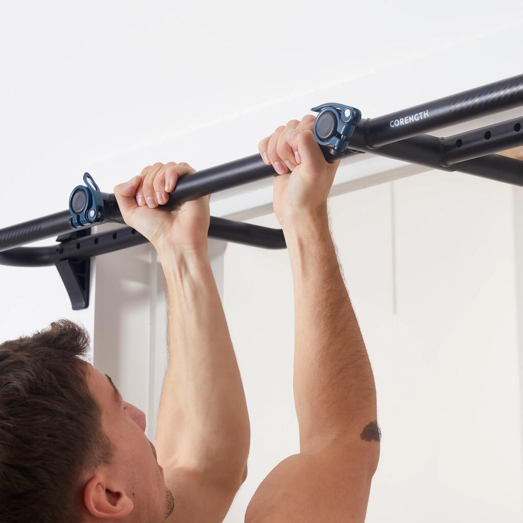 Barre de traction pour porte musculation à fixer sans vis