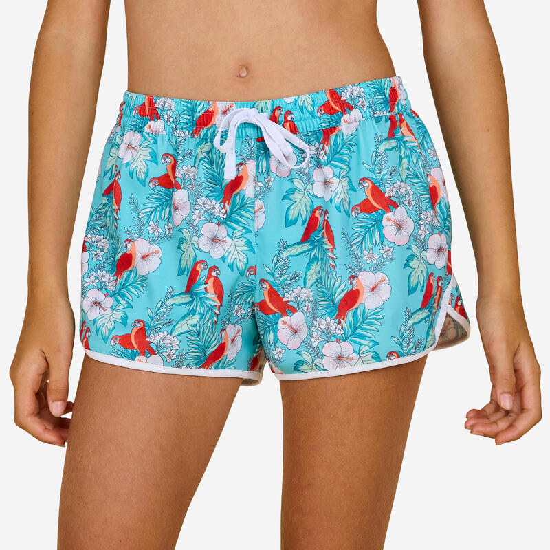 Şort de baie surf Negru Fete