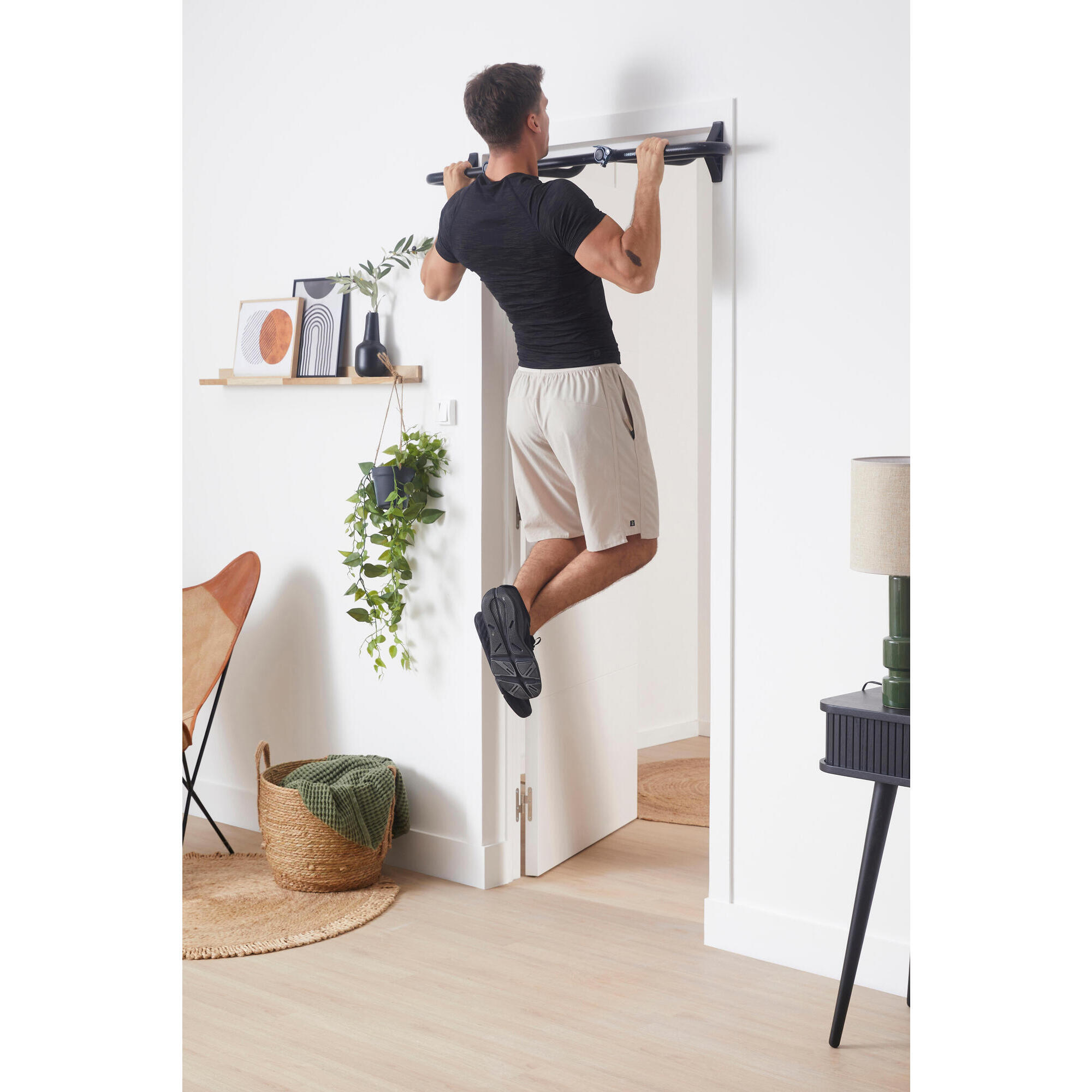 Barra Dominadas Musculacion Puerta Sin Tornillos Decathlon
