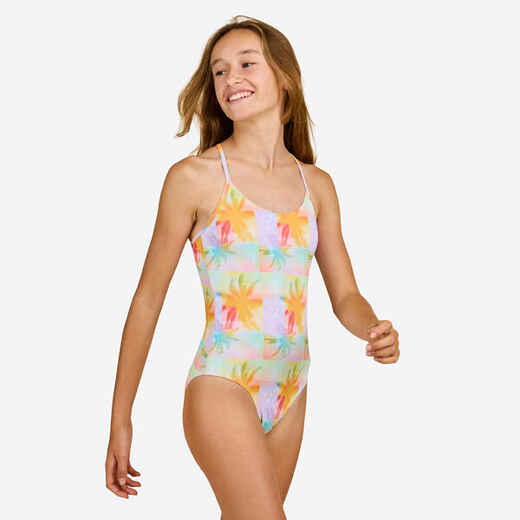 
      GIRL'S MIXLIFE ONE-PIECE SWIMSUIT 100 YELLOW
  