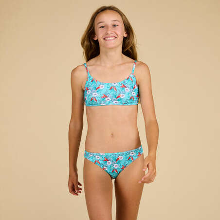 BAS DE MAILLOT DE BAIN ZELI 100 FILLE 100 TURQUOISE COCO