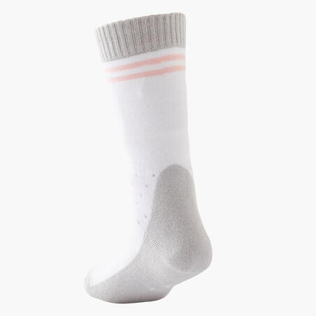 Шкарпетки для катання на роликах дитячі білі/сірі
