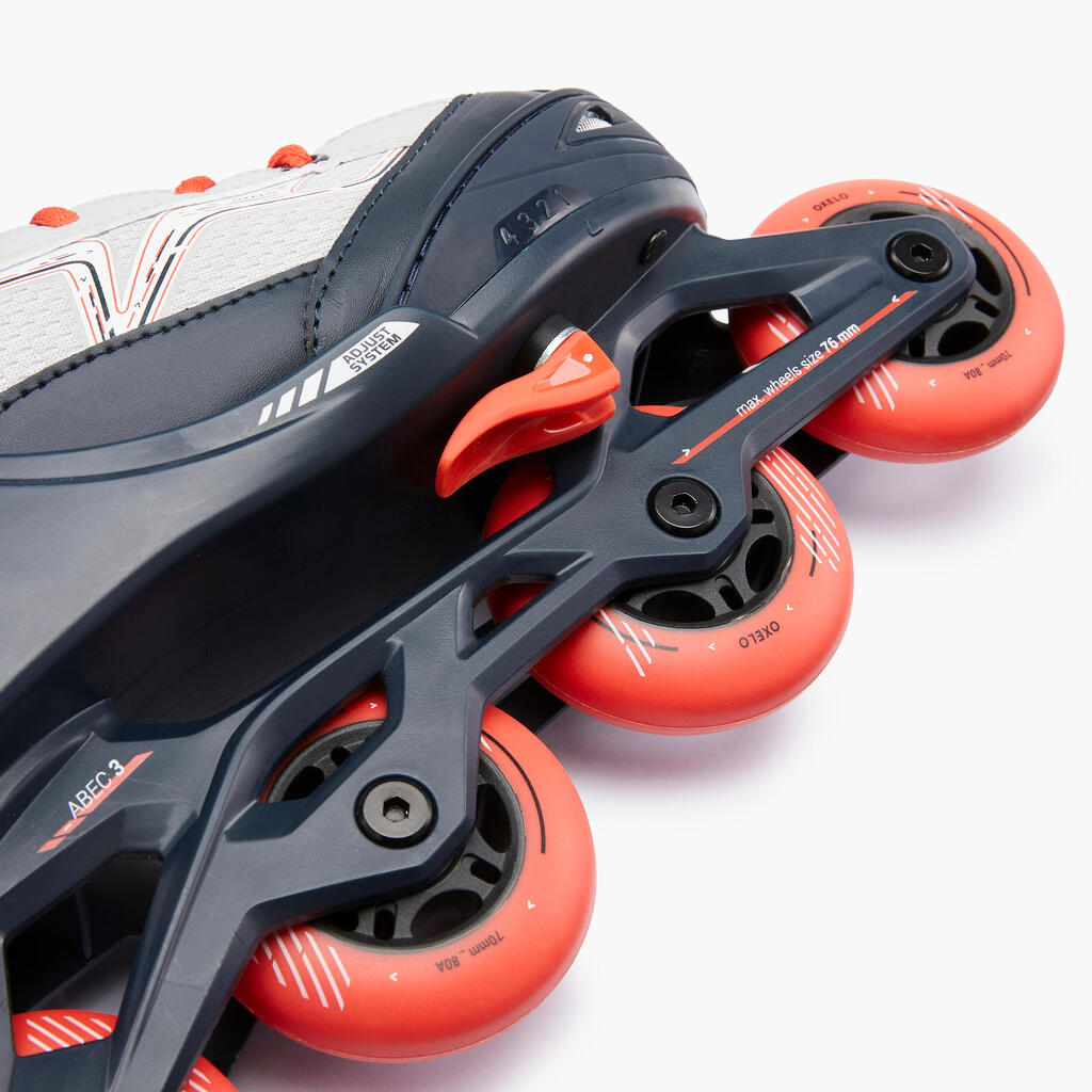Crno-kaki dečji roleri FITNESS FIT 3
