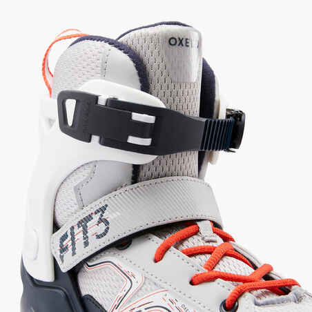 Kids' Inline Fitness Skates Fit3 - Grey/Red