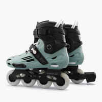 Patines Línea Mujer y Hombre Oxelo Freeride Hardboot MF500 Caqui