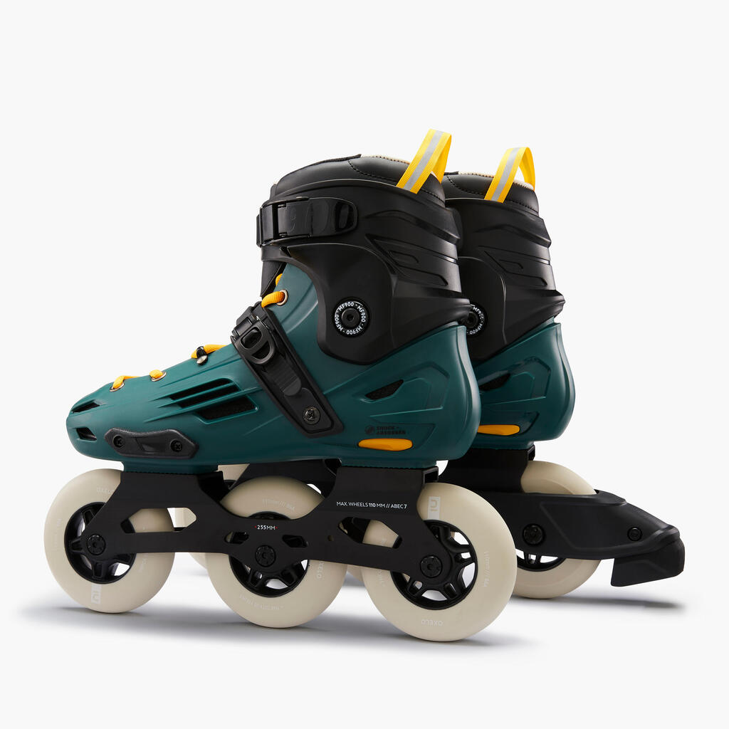 Kolieskové korčule MF900 Urban freeskate Hardboot zelené