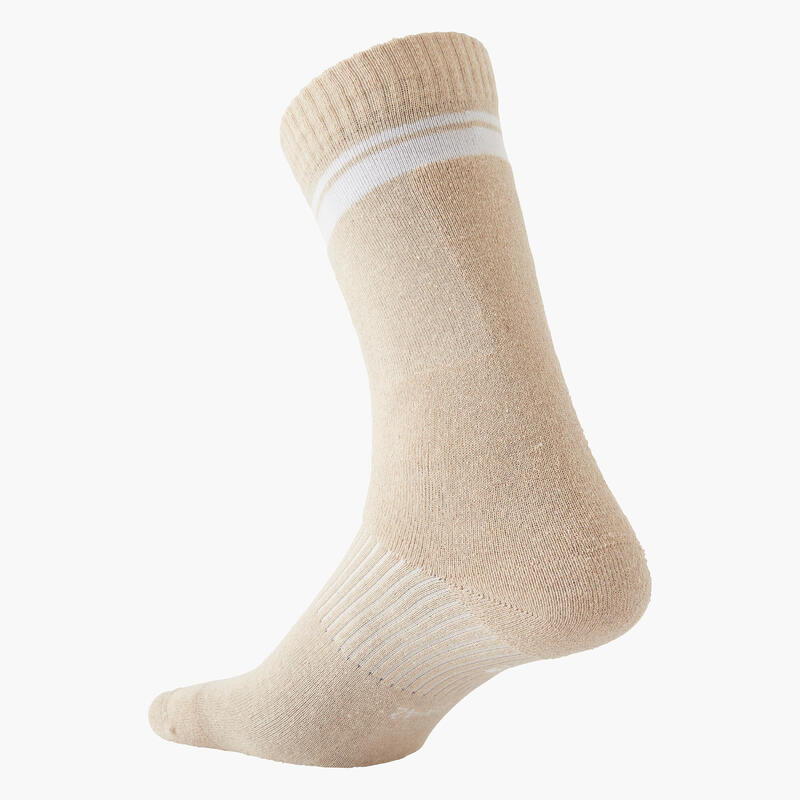 Chaussettes roller adulte 100 beiges