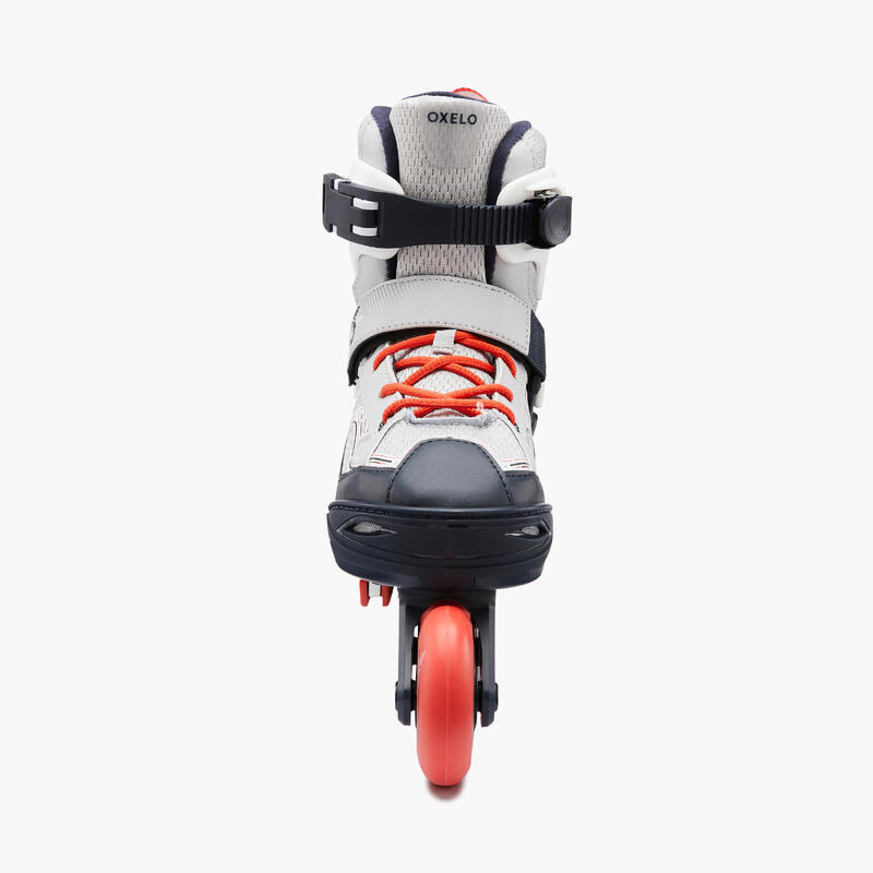 Fitness skates voor kinderen FIT3 grijs rood