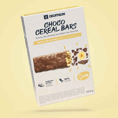 Coated Cereal Bar X10 - chocolate banana