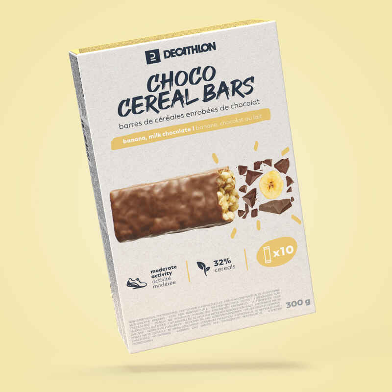 Coated Cereal Bar X10 - chocolate banana