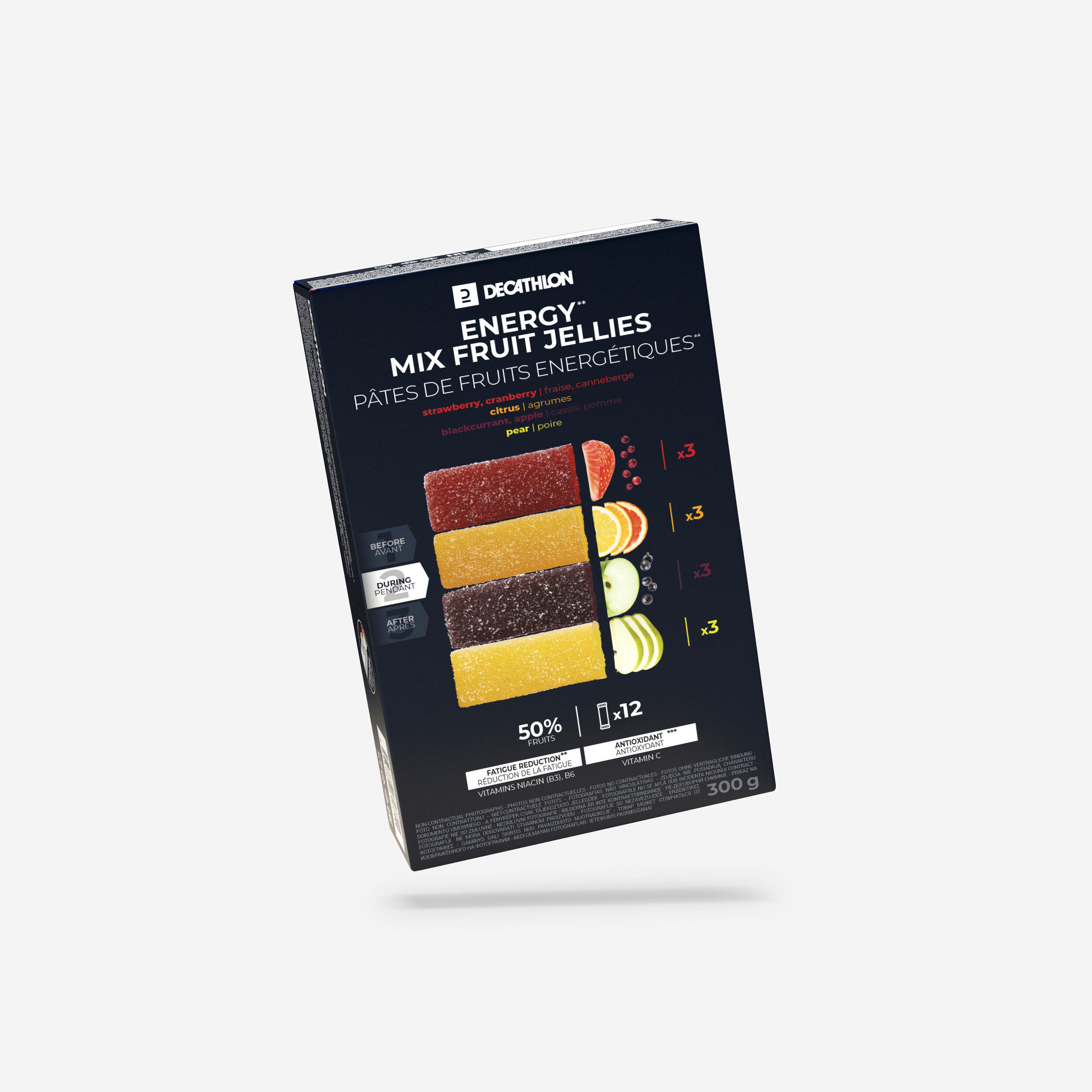 Energy fruit jellies bars