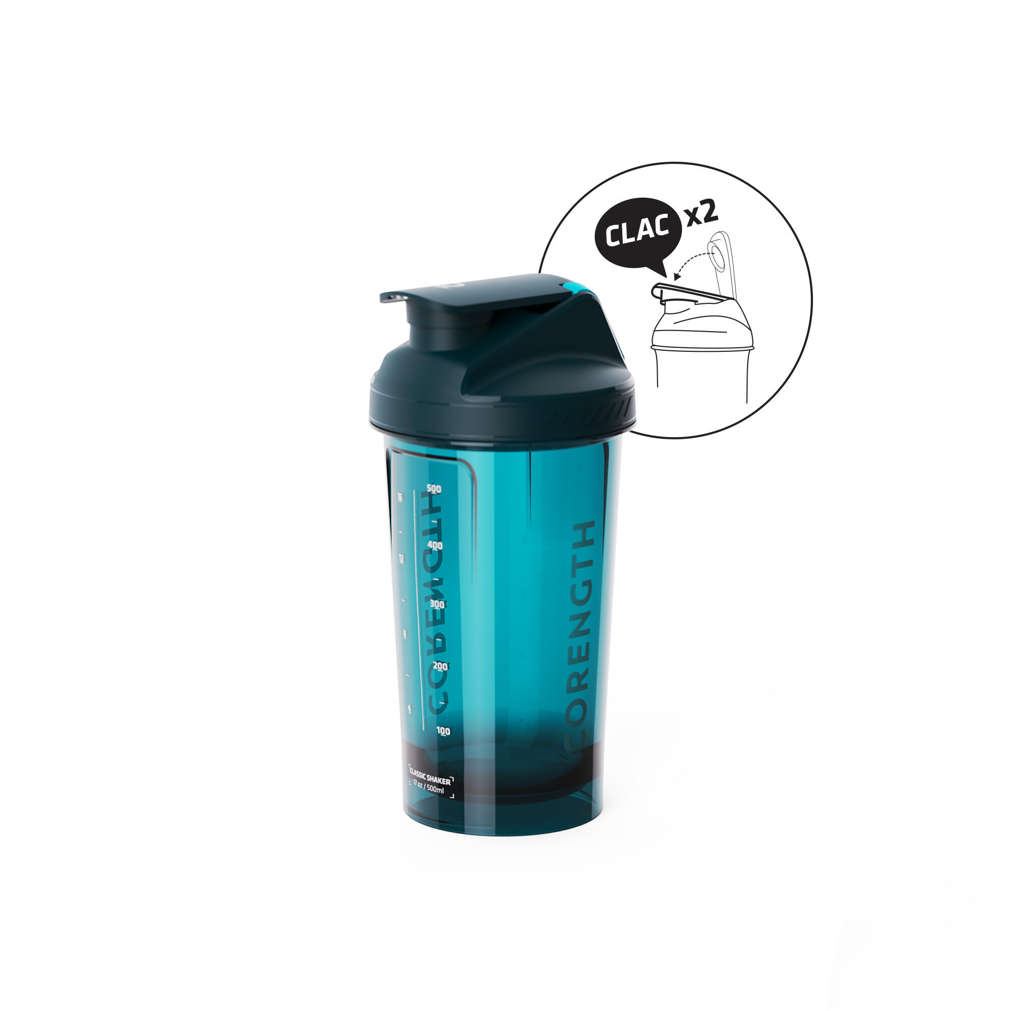 Gym Shaker SLIM 500 ml leak proof with mixer net