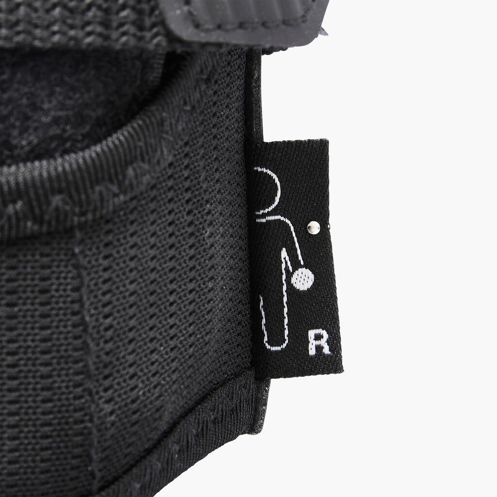 Chrániče zápästia Fit500 na kolieskové korčule/skateboard čierne