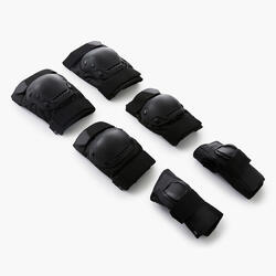 Set 3x2 protections roller adulte FIT500 NOIR