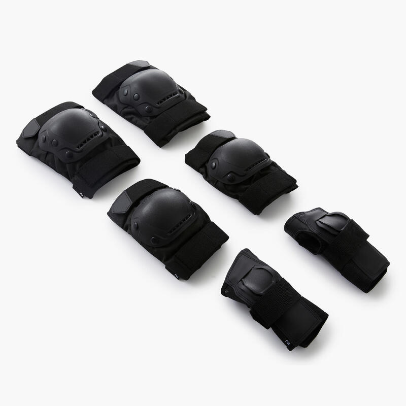 Set 3 perechi protecţii Role Fit500 Negru Adulți 