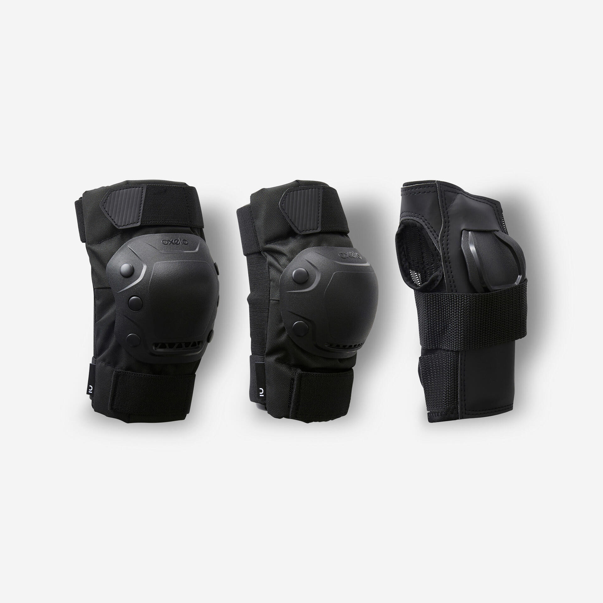 Set 3x2 protections roller adulte fit500 noir - Mobilité urbaine et outdoor - Mobilité urbaine - OXELO-Decathlon PRO - Clubs - Entreprises -