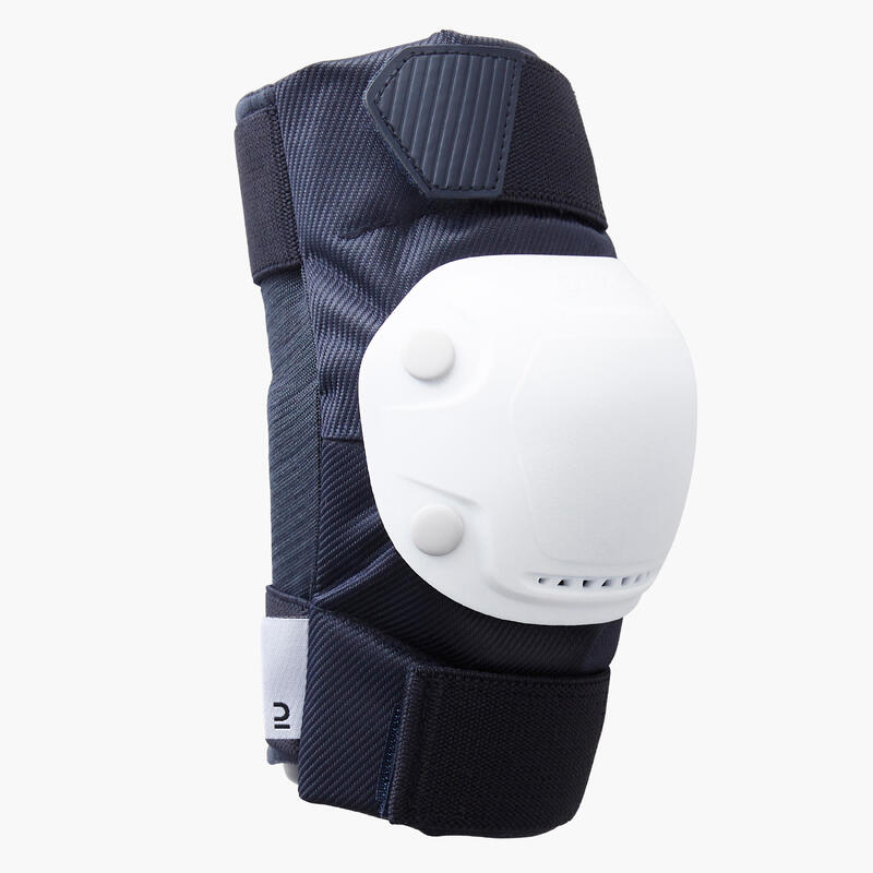 Adult 2 x 3-Piece Inline Skate Protection Set Fit500 - Dark Blue
