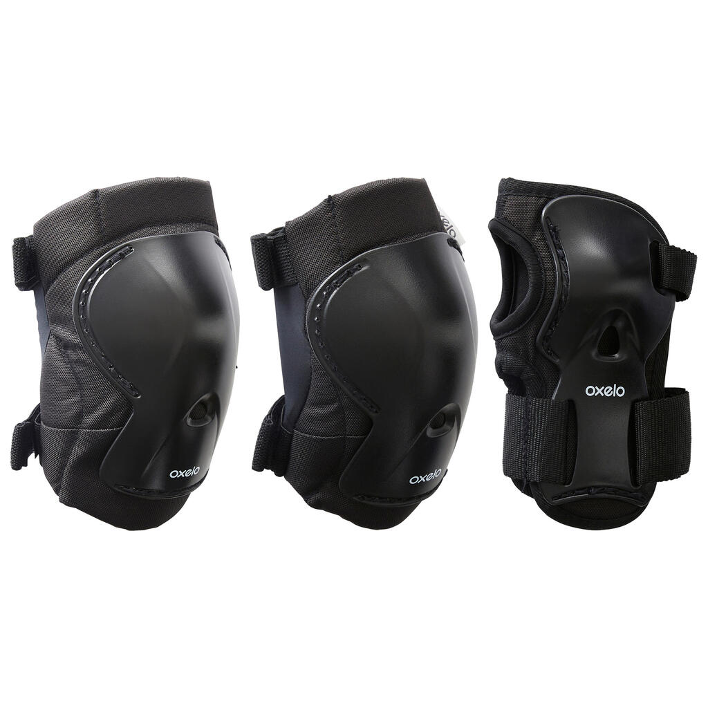Set 3x2 protections roller trottinette skate enfant PLAY Caktus