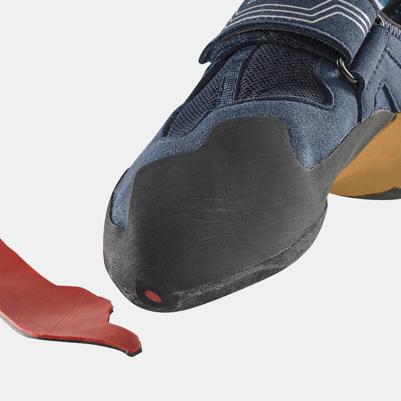 男款攀岩鞋 VERTIKA SOFT －藍色／赭石色