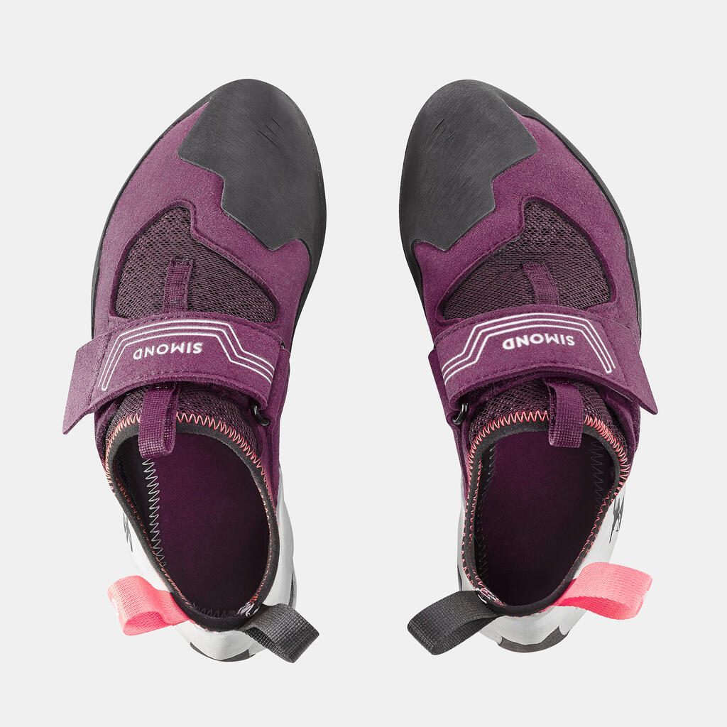 Sieviešu klinšu kāpšanas apavi “Vertika Soft”, vīnsarkani