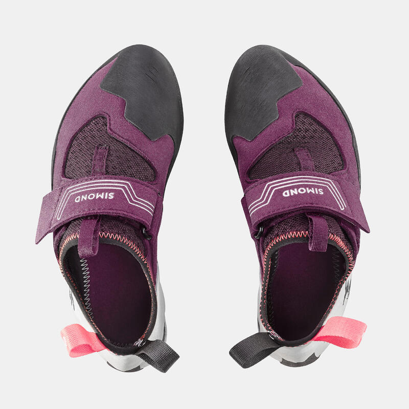 CHAUSSON D'ESCALADE - VERTIKA SOFT FEMME BORDEAUX