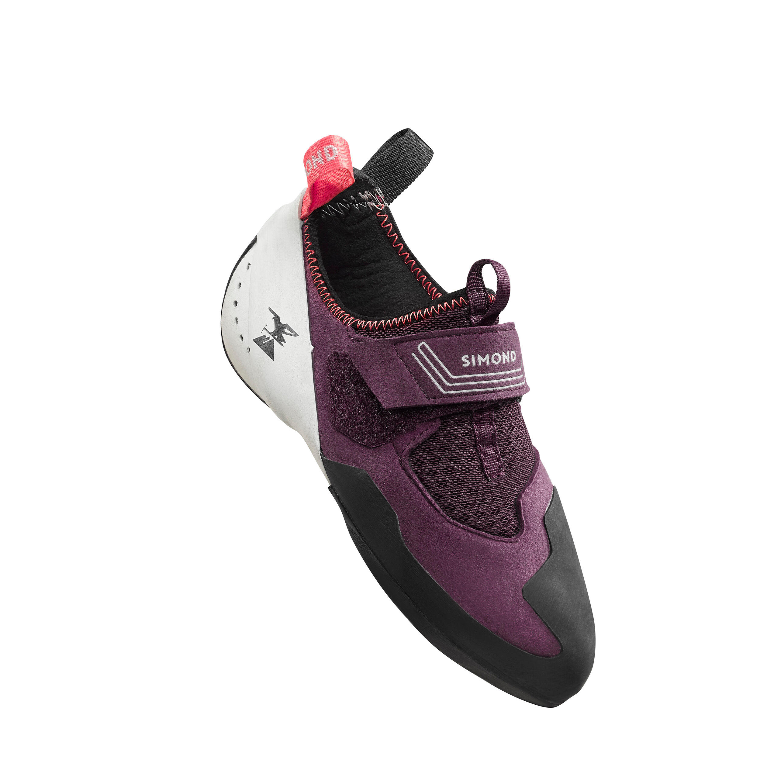 CHAUSSON D ESCALADE VERTIKA SOFT FEMME BORDEAUX SIMOND Decathlon