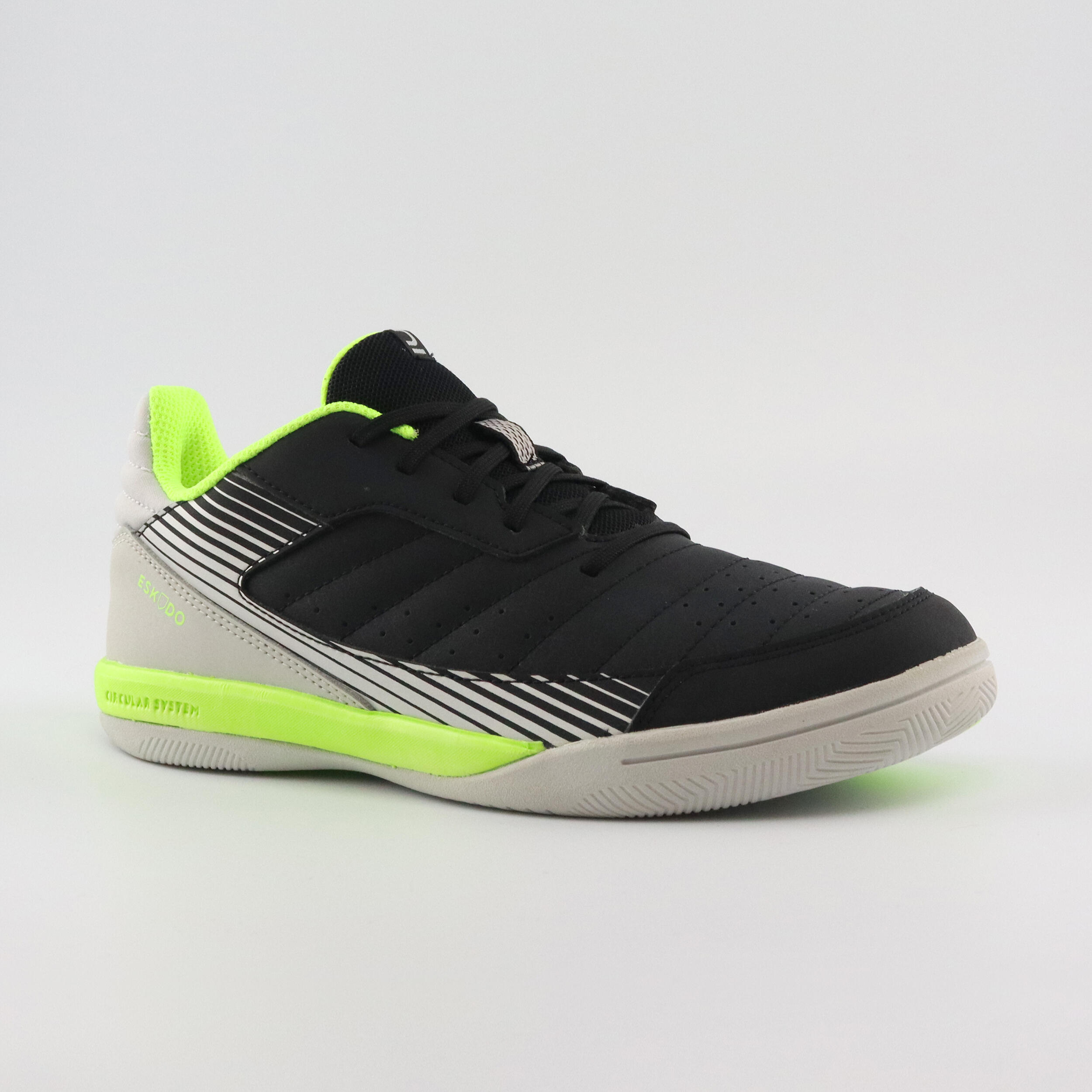 Futsal Shoes Eskudo 500 JR - Black/Grey 15/15