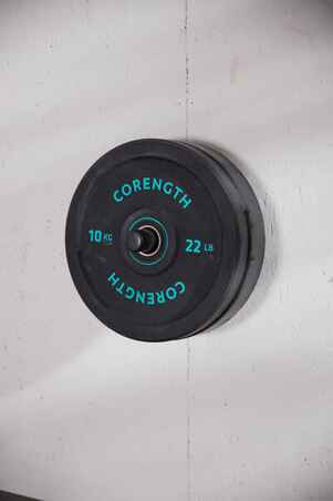 Disco bumper 10 kg de halterofilia, diámetro interior de 50 mm