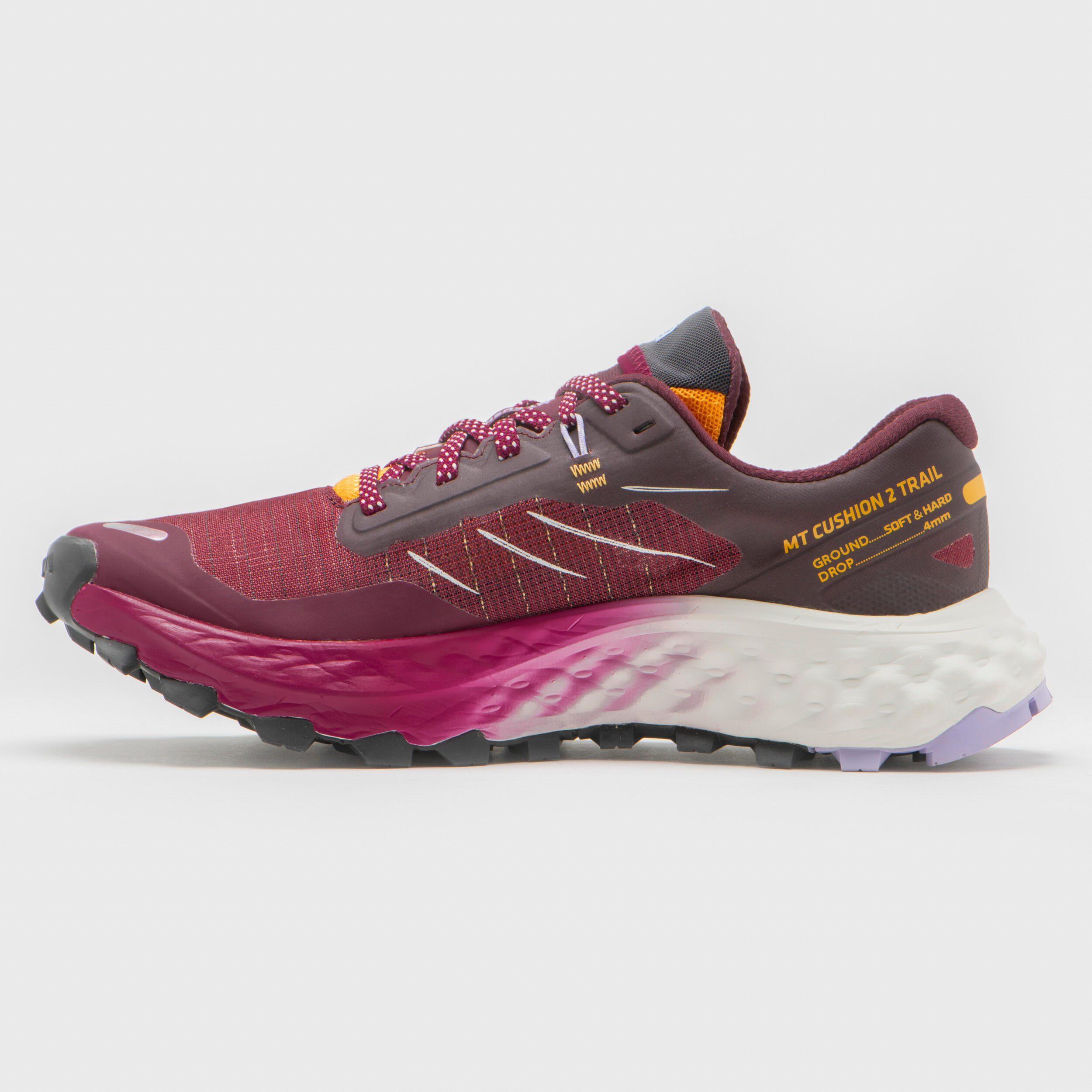 MT CUSHION 2 women's trail running shoes - Raspberry pink 4/10