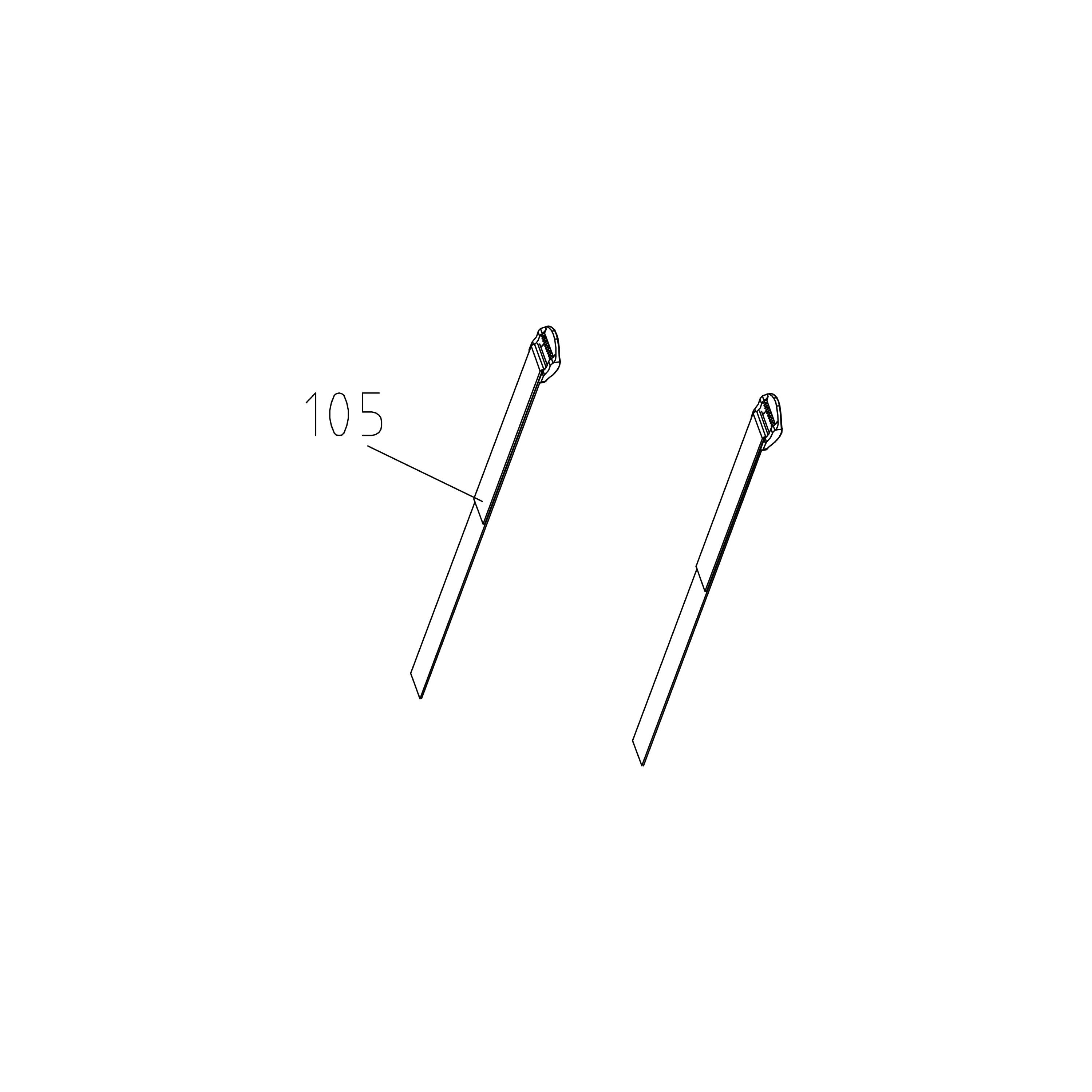 VOETRIEMEN WOODROW X2 3/4