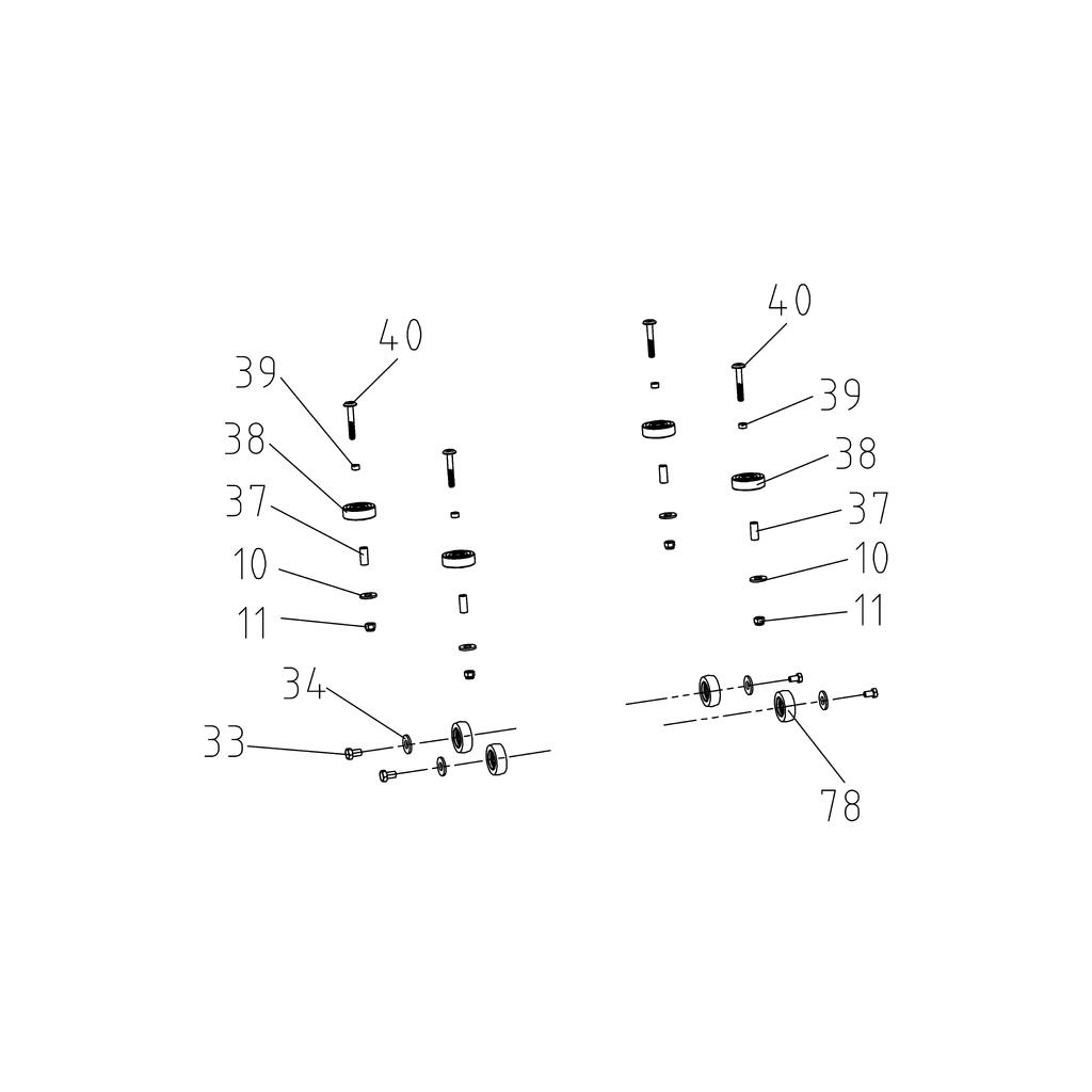 Woodrower Seat Rollers