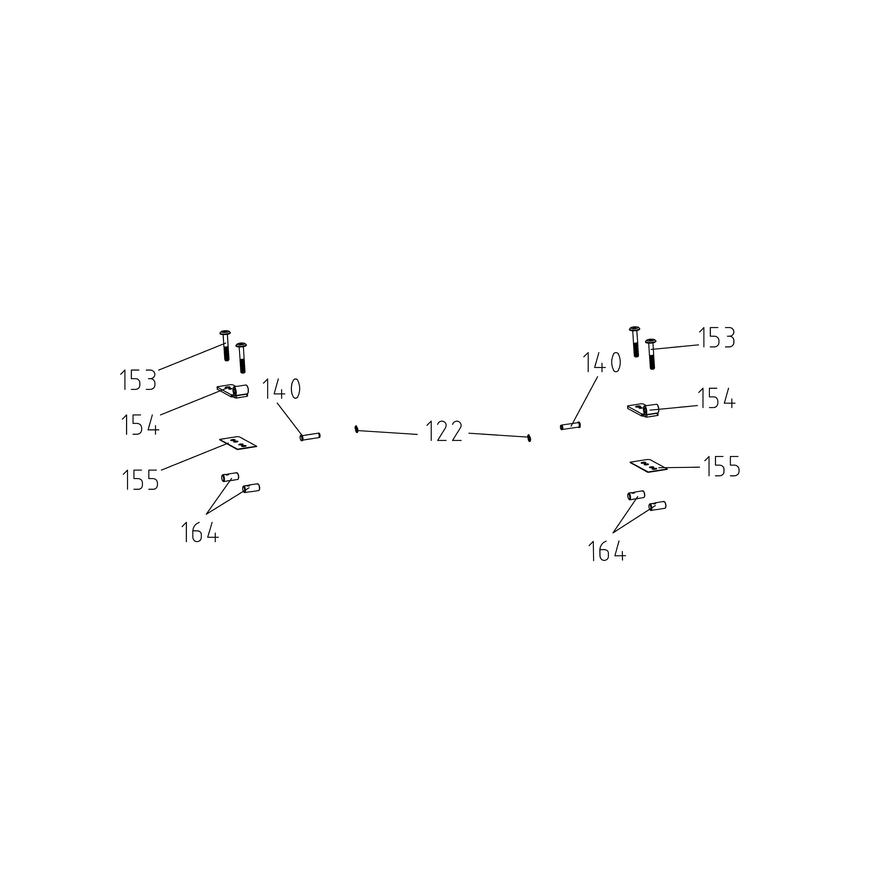 Woodrow - zawias x 2 2/3