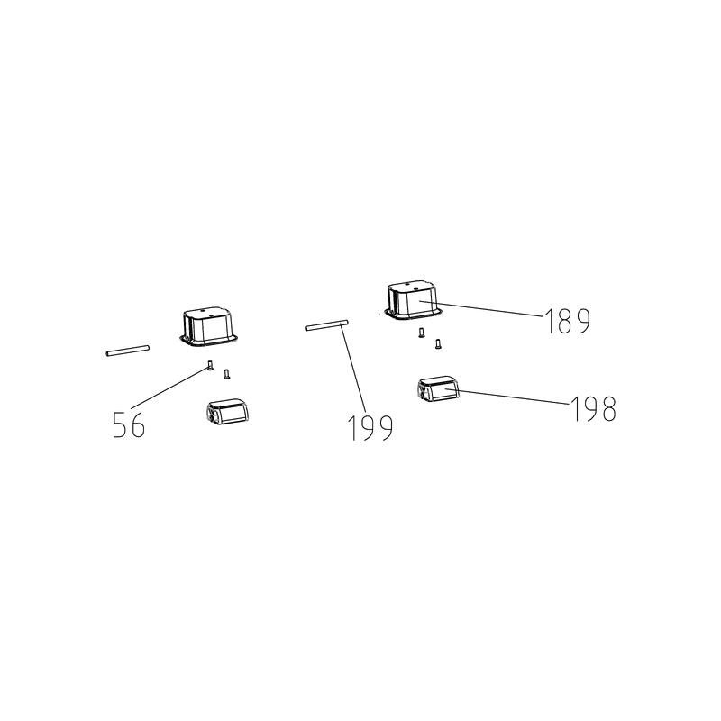 Plăcuțe șa X2 Aparat de vâslit WOODROW 