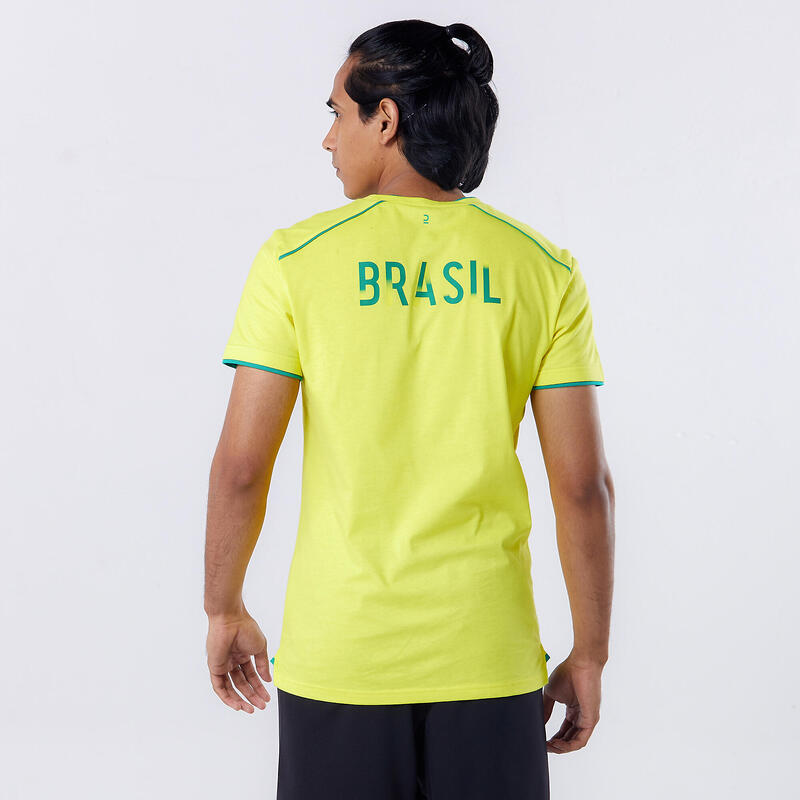 Tricou Fotbal FF100 Replică Brazilia 2022 Adulți