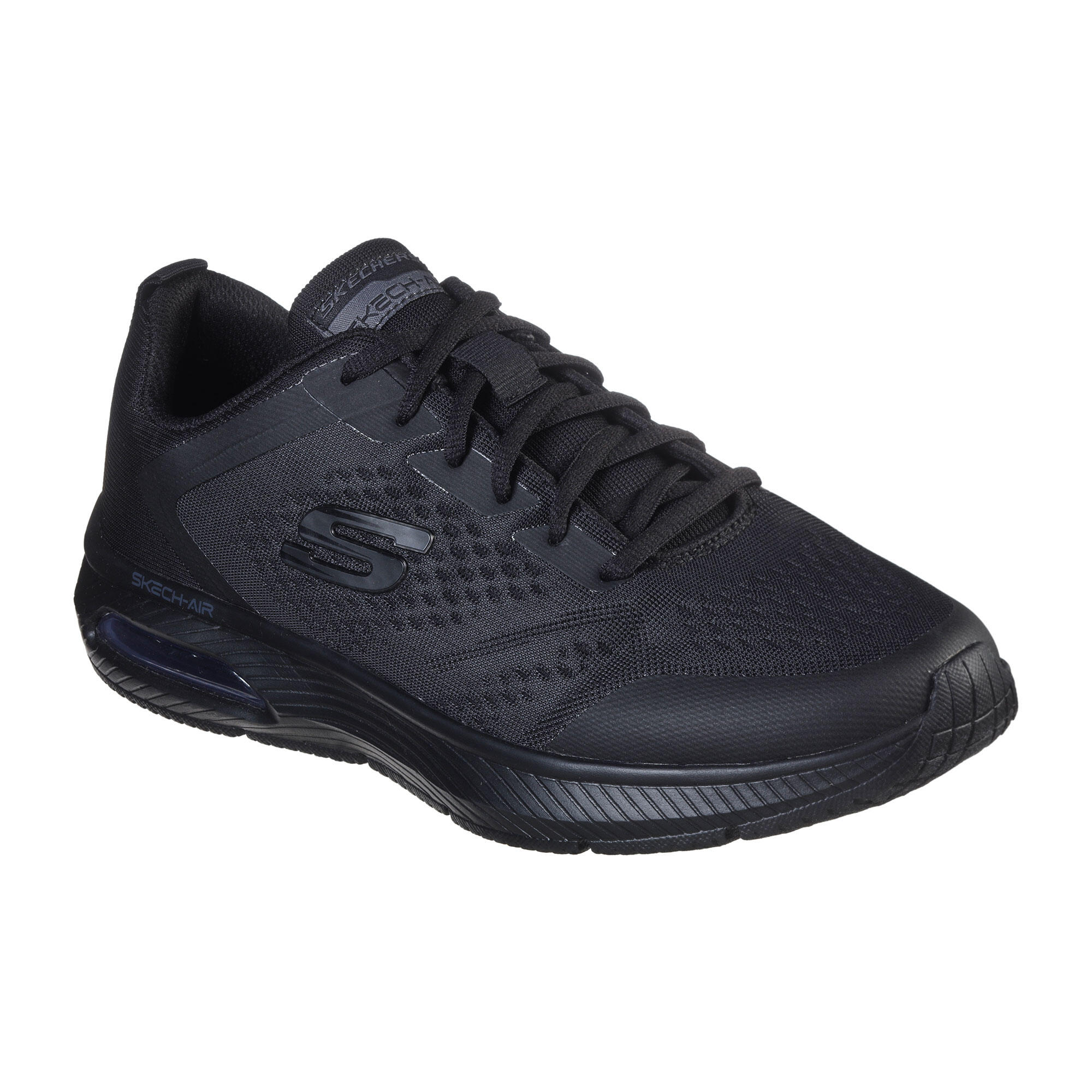 SKECHERS  DYNA-AIR MEN'S FITNESS WALKING SHOES - BLACK