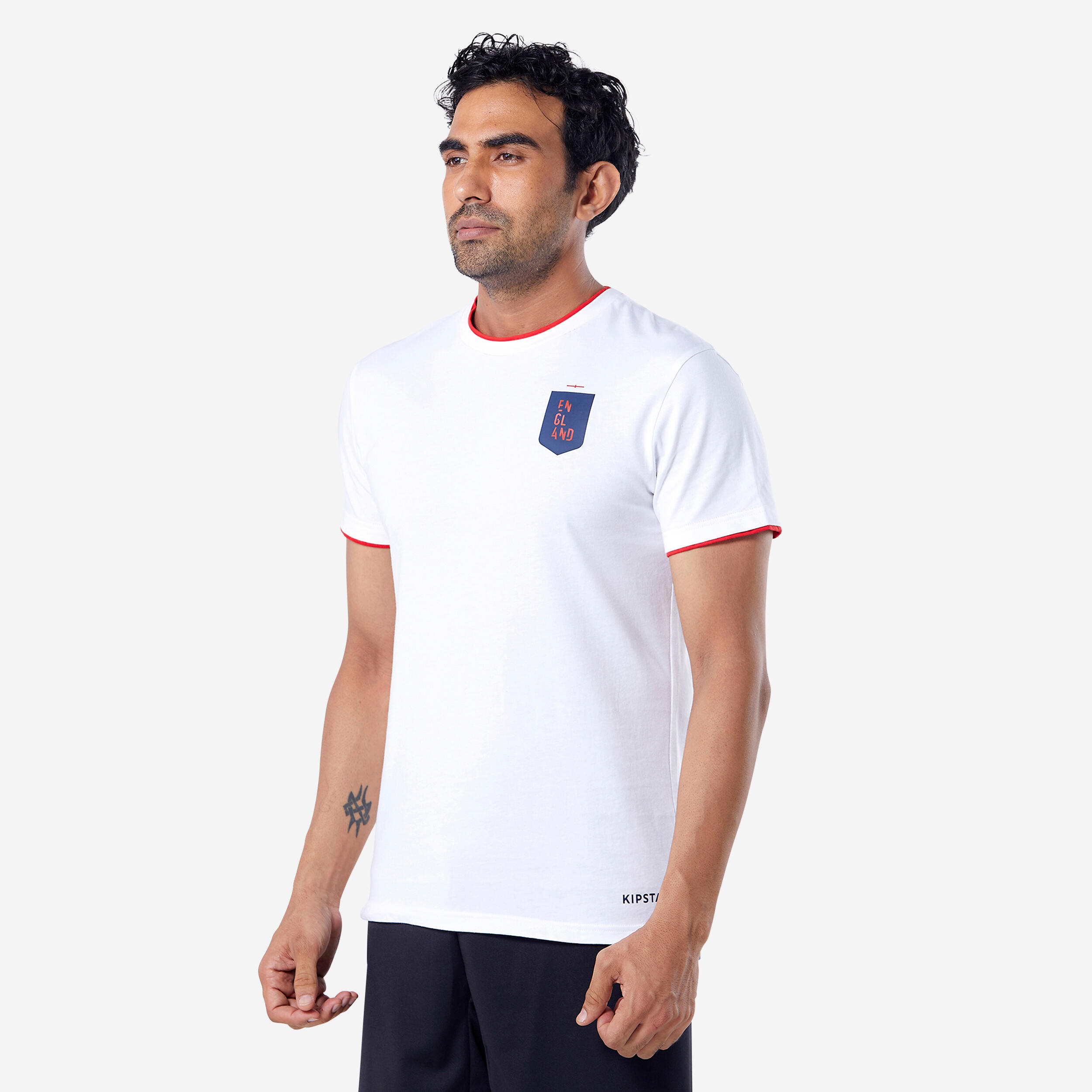 Tricou Fotbal FF100 Replică Anglia 2024 Alb Adulți